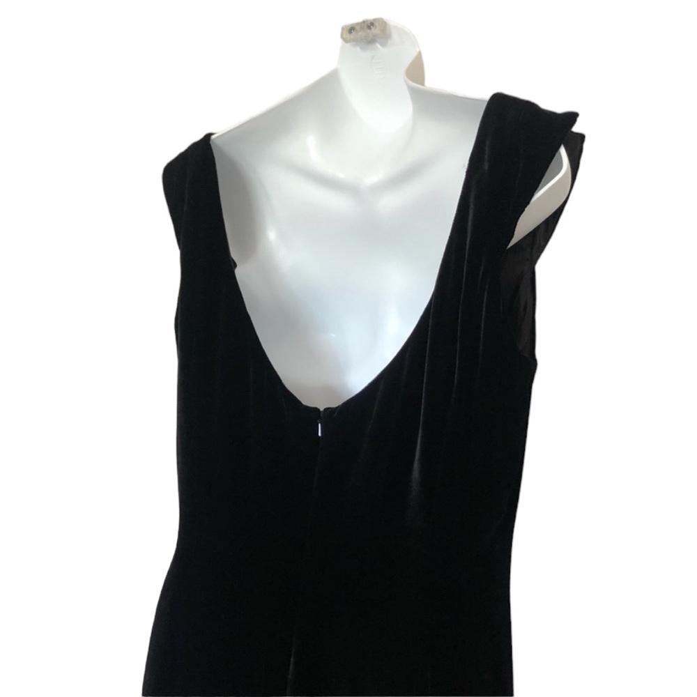 Vintage NWT Oscar De La Renta Silk Blend Velvet Dress Sz 10 - Picture 4 of 9